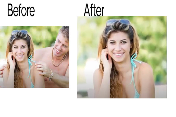 Remove boyfriend from an image Before