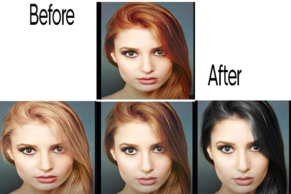 Do hair coloring Before